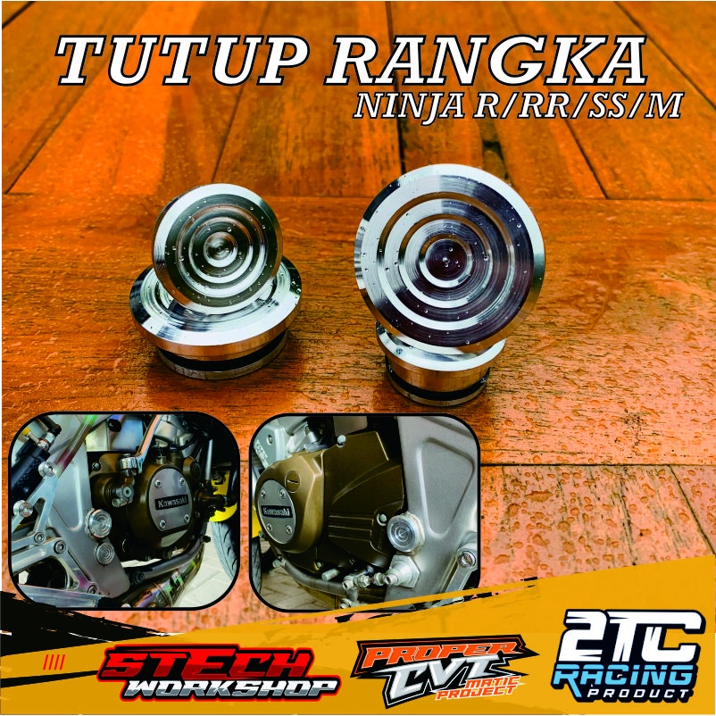 TUTUP RANGKA CAP NINJA COVER TUTUP ARM TUTUP RANGKA NINJA R SS RR ORIGINAL KAWASAKI Satu Set Tutup Rangka Tutup Arm Ninja R RR SS original