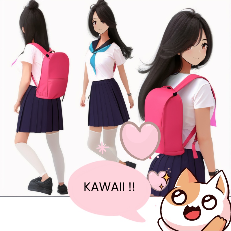 Promo Backpack Tas Ransel Sekolah Kuliah Wanita Pria Populer Colorful