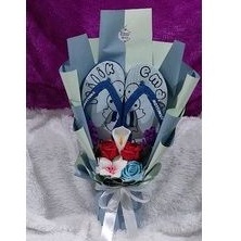 buket sandal jepit swallow ukir