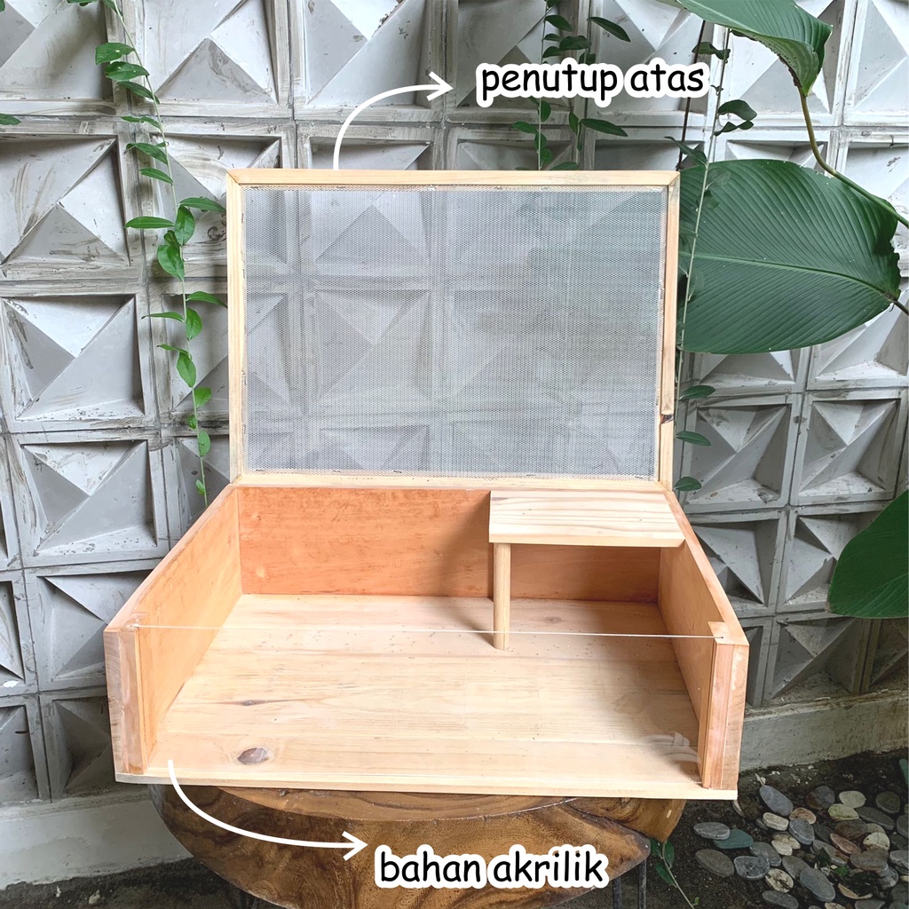 Kandang Kura Kura Kandang Sulcata Kandang Reptil Dengan Penutup Atas