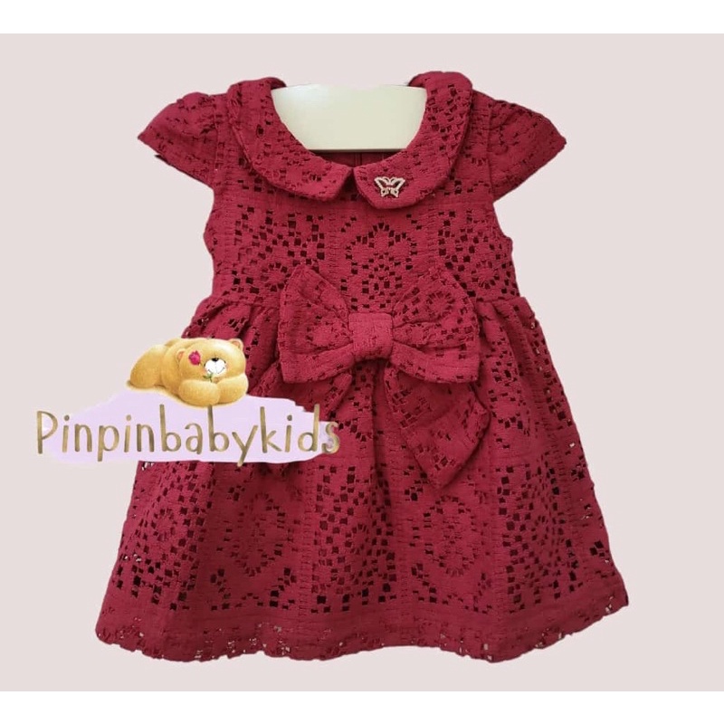 Dress baby Elite miss mama kerah brukat drs1006