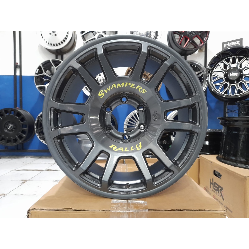 velg ring 18 hsr swampers velg r18 fortuner pajero modif jdm wheels kingdom surabaya