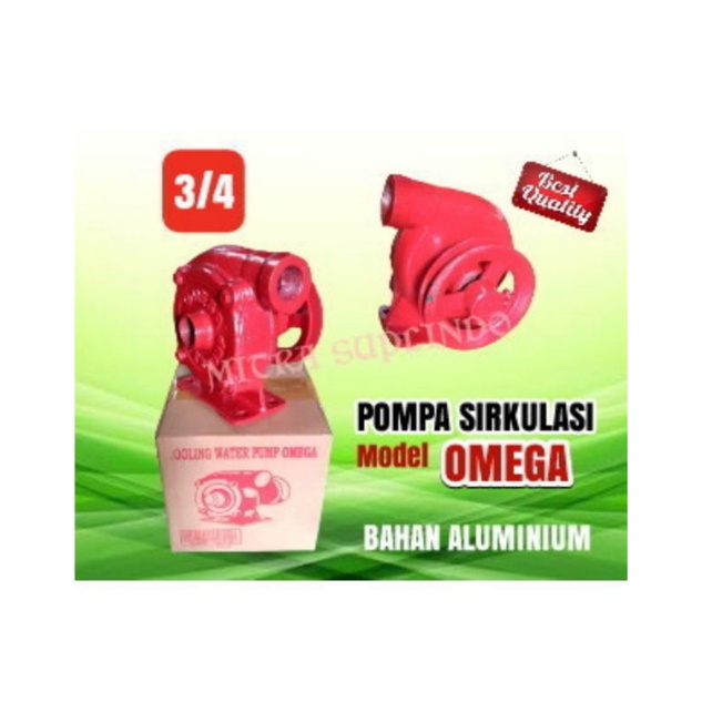 Pompa Sirkulasi model OMEGA 3/4 Inch bahan Aluminium