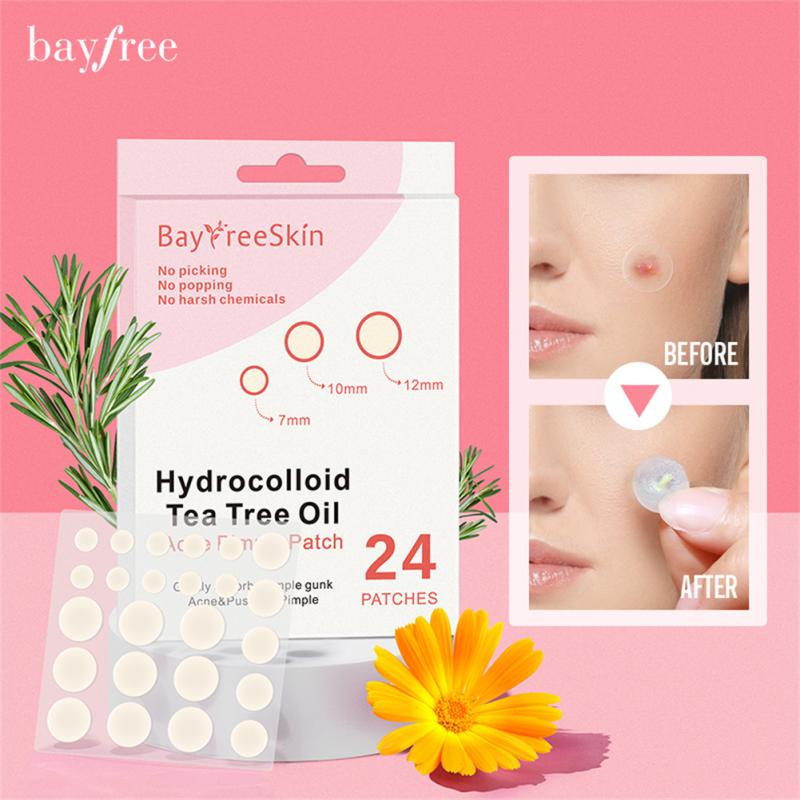 (READY &amp; ORI) BAYFREE Hydrocolloid Tea Tree Oil Acne Pimple Patch BF-TL03