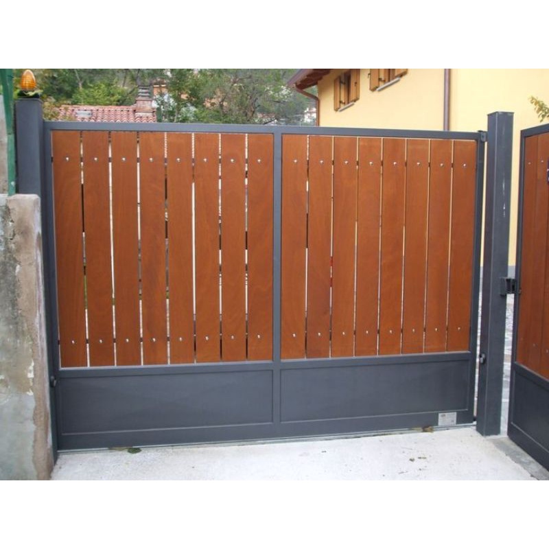 Jual pagar minimalis kayu besi galvanis | Shopee Indonesia