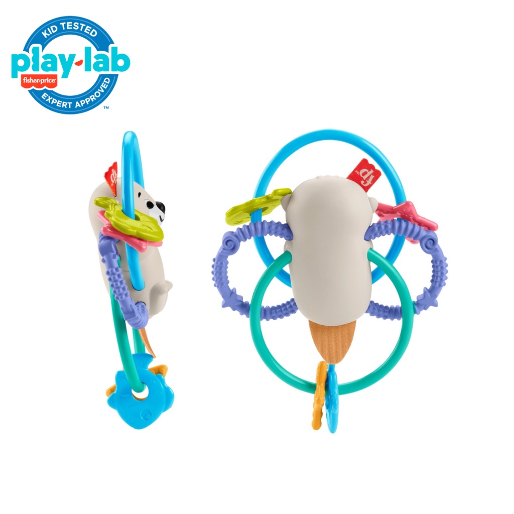 Fisher Price Twist and Teether Otter - Mainan Gigitan Anak Bayi