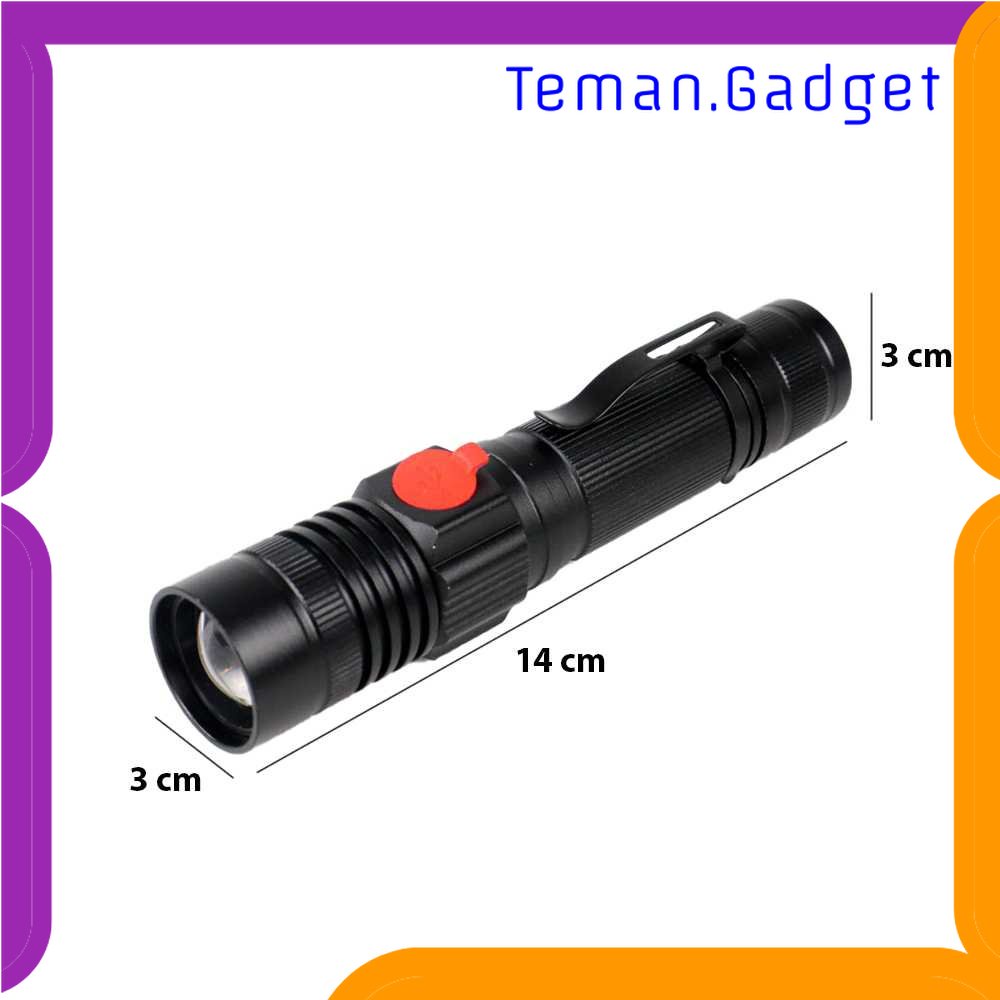 TG-SNT Pocketman Senter LED Rechargeable XML T6 + COB 1200 Lumens - P2