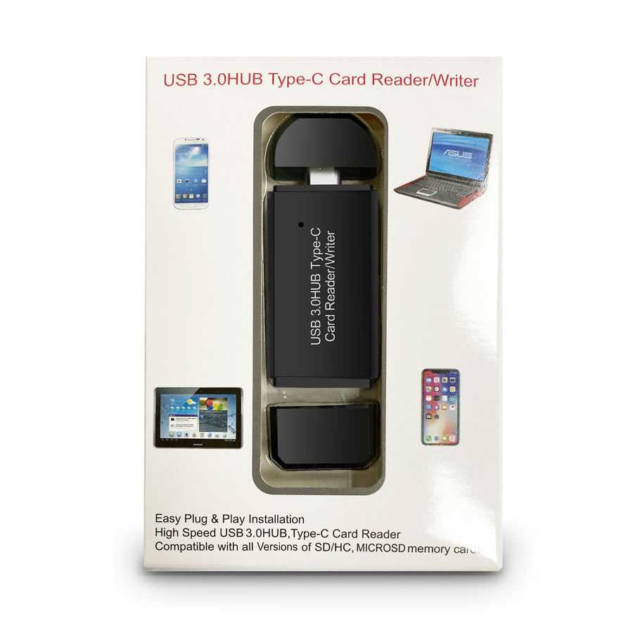 Card Reader USB Type C 3 in 1 USB 3.0 Hub Micro SD / SD Card - YC-432