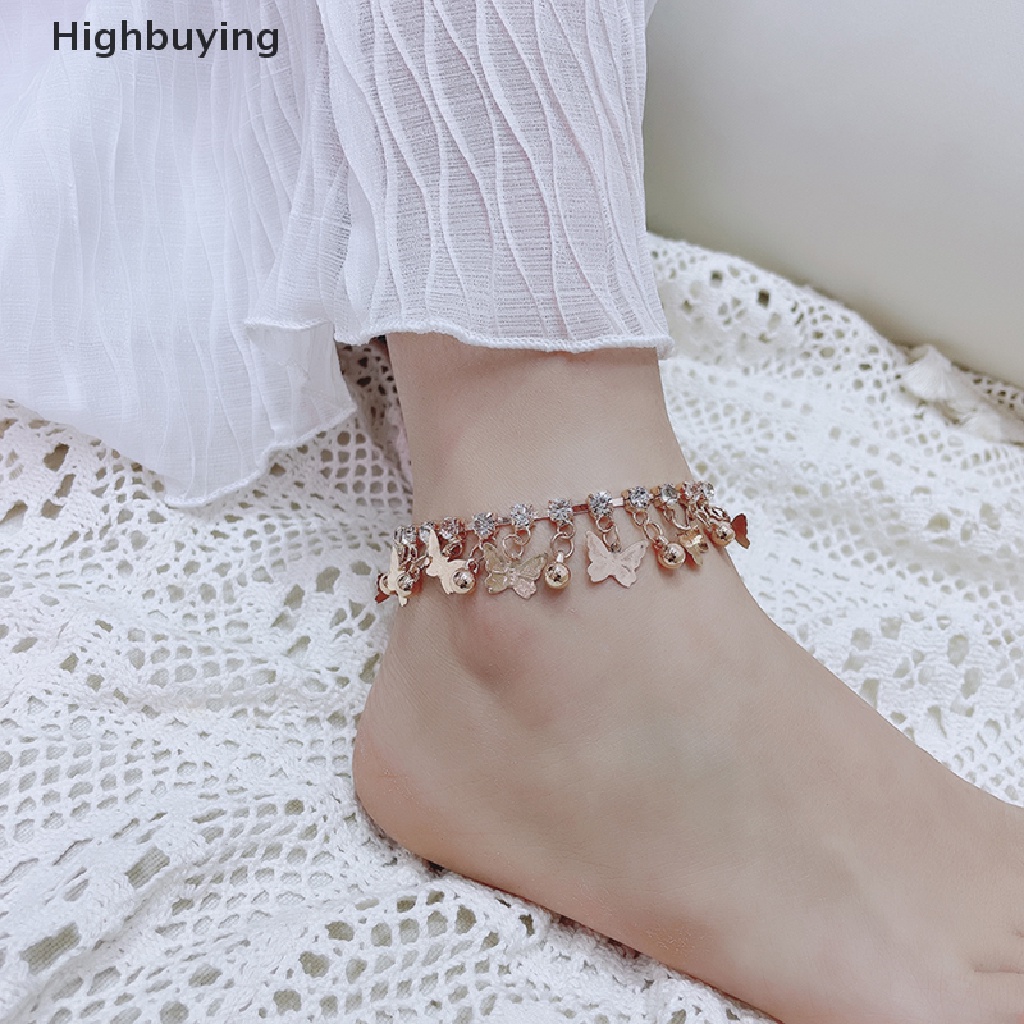 Hbid Liontin Kupu-Kupu Ankle Chain Gelang Kaki Rantai Kaki Rumbai Perhiasan Gelang Kaki Glory