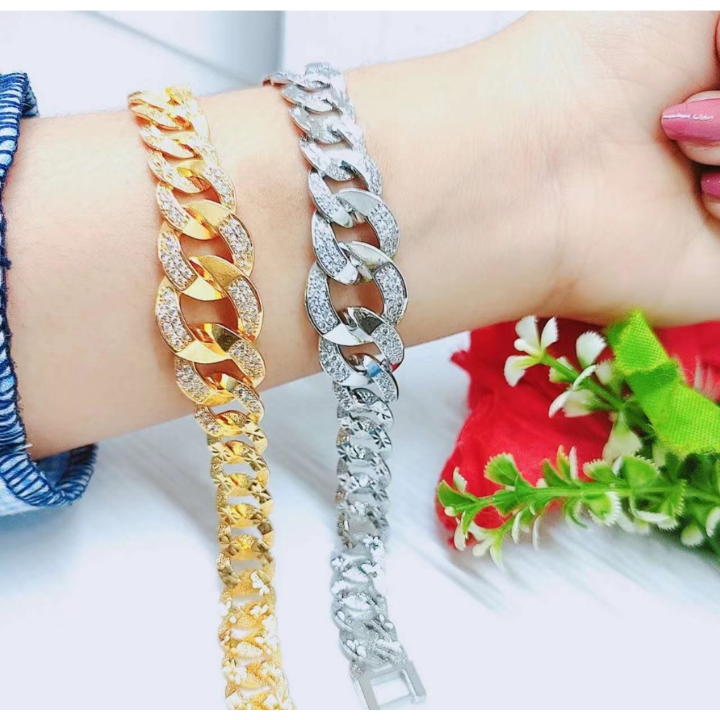 Gelang Xuping Permata Lapis Emas Perhiasan Wanita P13