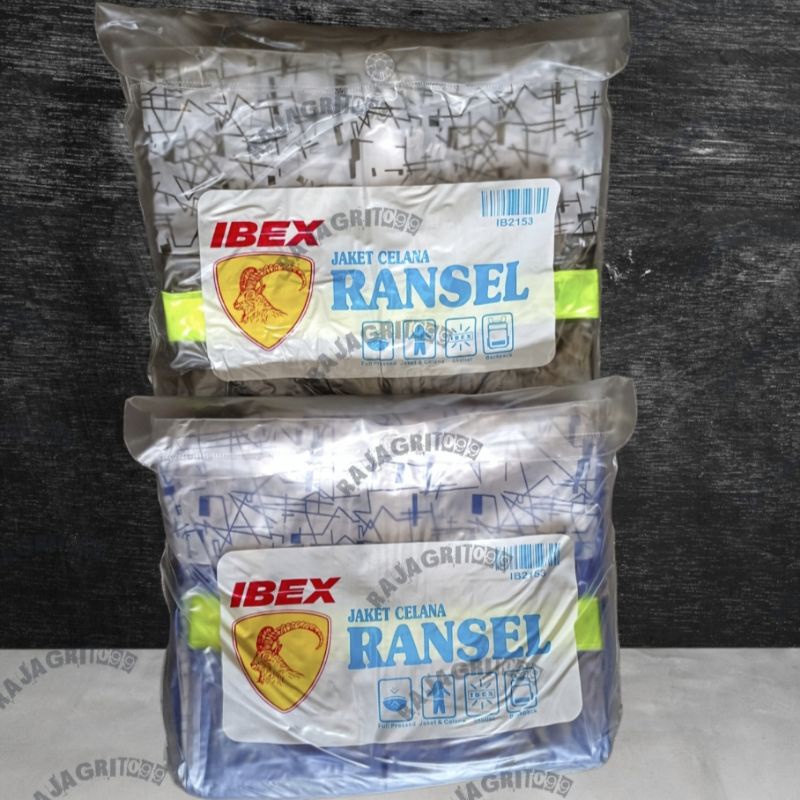 Jas Hujan Motor Ibex JC Ransel / Mantel Hujan Motor