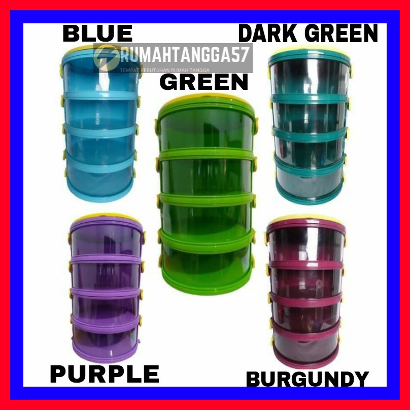 TUDUNG SAJI SUSUN / TUDUNG SAJI SUSUN 4 / TUDUNG SAJI 4 SUSUN / RAK MAKANAN SUSUN / PENUTUP MAKANAN