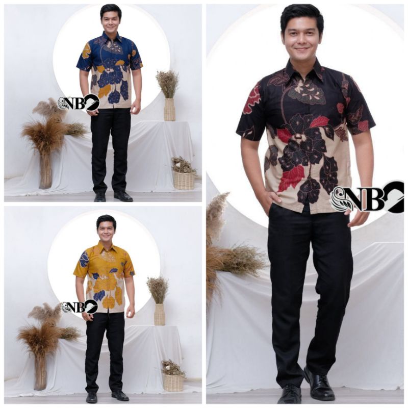 New Batik Kemeja Lengan Pendek Katun Prima Super BMC24