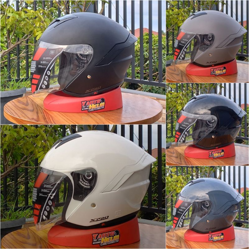 Jual Helm Half Face R Six X Pro Warna Solid Original Shopee Indonesia