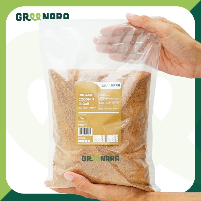 

Greenara Organic Coconut Sugar 1Kg / Gula Kelapa