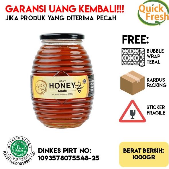 

Big Sale** Madu Murni Asli Quick Fresh Honey 1 kg (Jar Kaca) ➭Big Sale