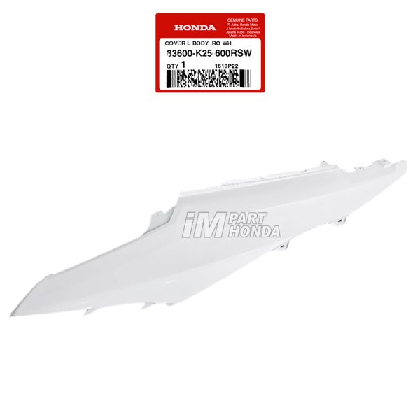 83600-K25-600RSW Cover Body Kiri Beat eSP K25 2015 - 2016 Putih RSW