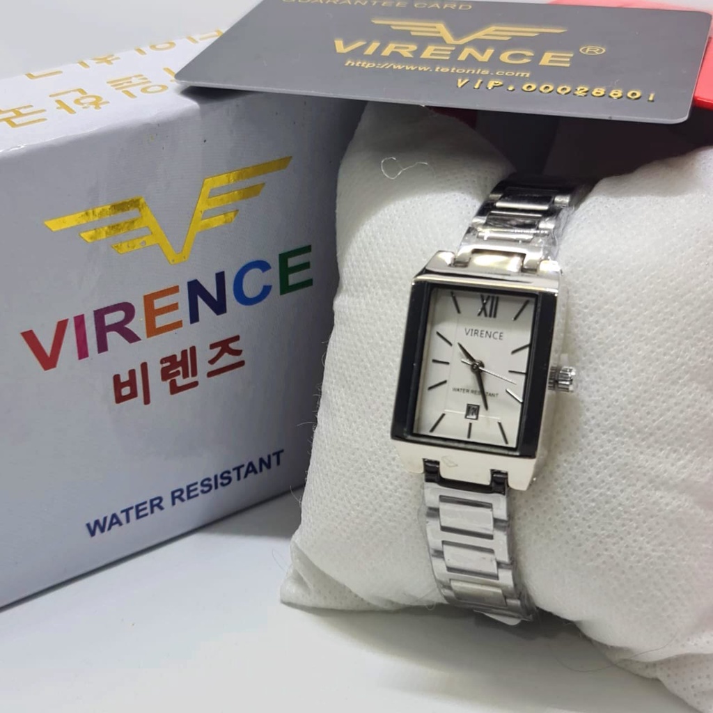 Jam Tangan Wanita Analog Virence V 3006 Rantai Original Tahan Air