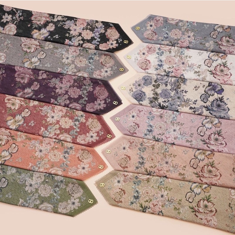 Blume buttonscarves Voal standar Butonscarves reguler ready siap kirim