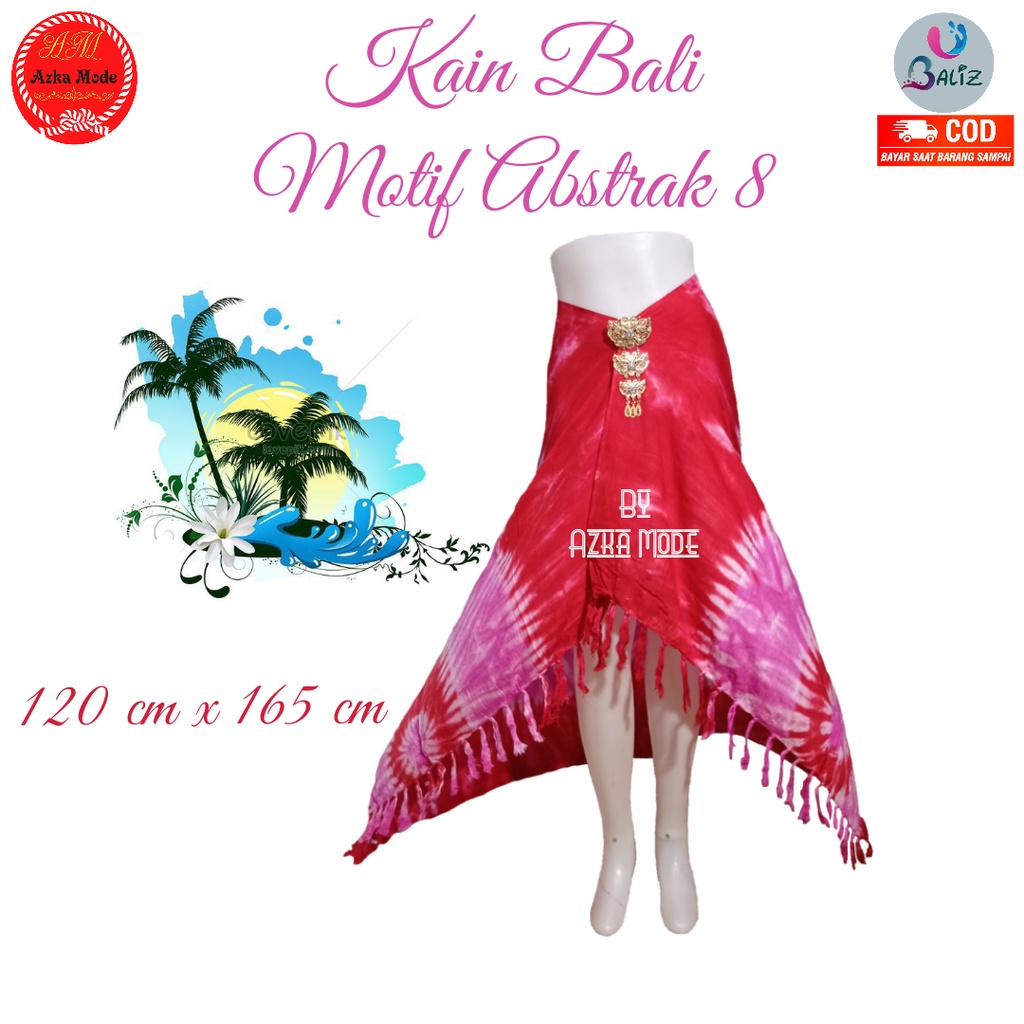 Kain Pantai Kain Bali Pantai - Kain Bali Motif Abstrak 8. rumbai Standar - Sarung Pantai SEMBILAN MODE - Sarung Bali - Kain Pantai - Kain Katun Jepang - Kain Untuk Hiasan Dinding - Kain Untuk Plafon Mobil Truk Dan Mobil 3/4 Lainnya