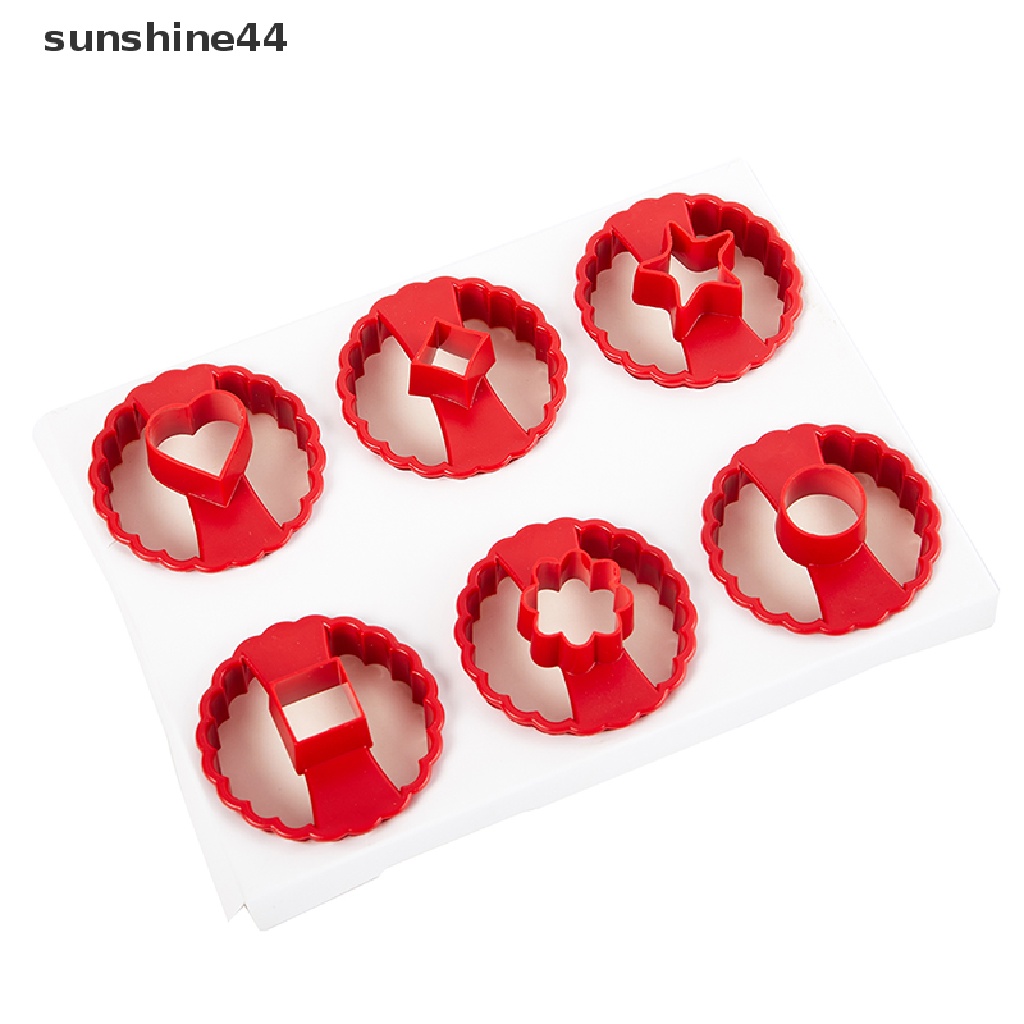 Sunshine 6pcs New al Cookie Cutter Cake Decorag Fondant Pemotong Cetakan DIY.