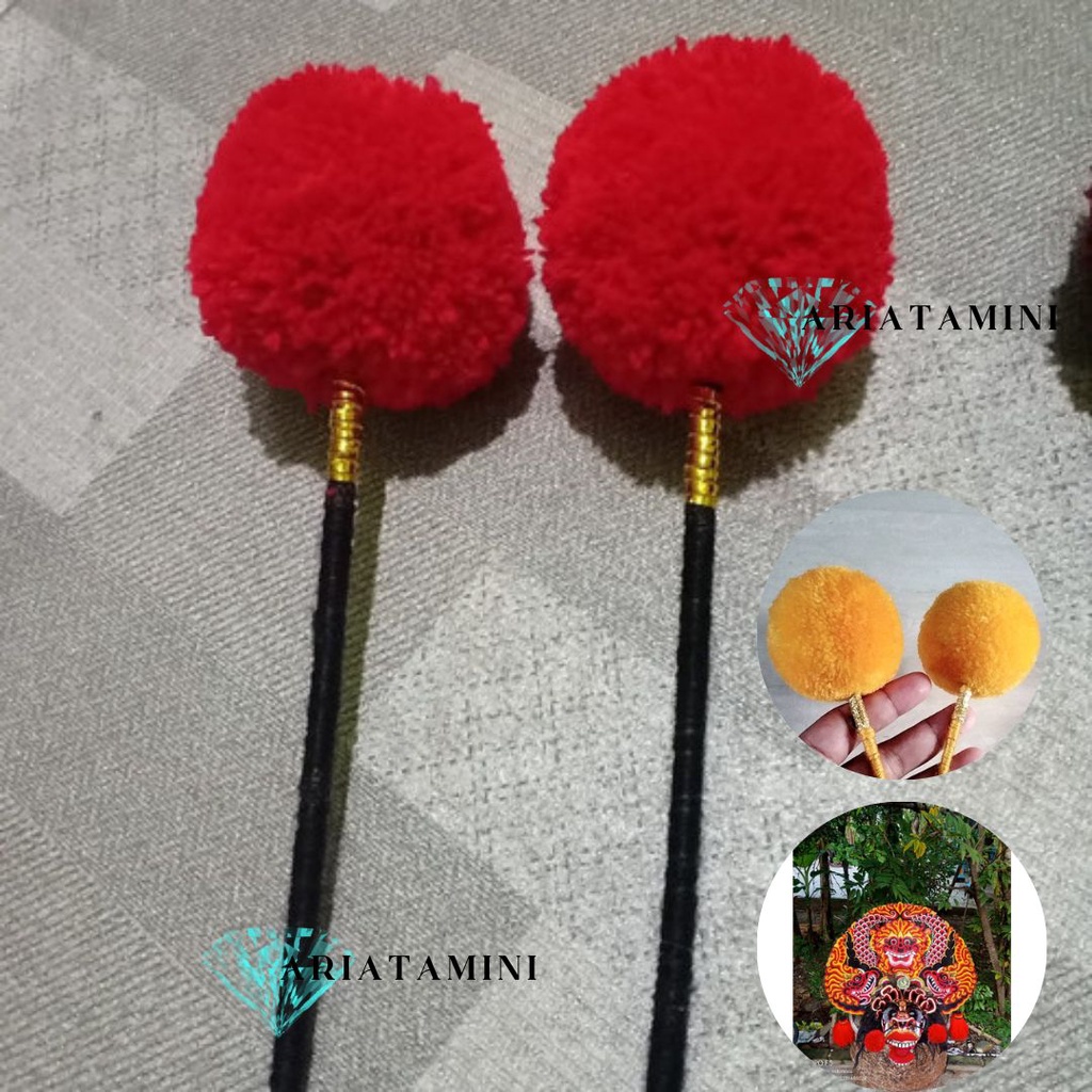 SEPASANAG SUNGUT BARONGAN UKURAN BESAR / SUNGUT BARONGAN POM POM / SUNGU BARONG / KUMIS BARONGAN JAR