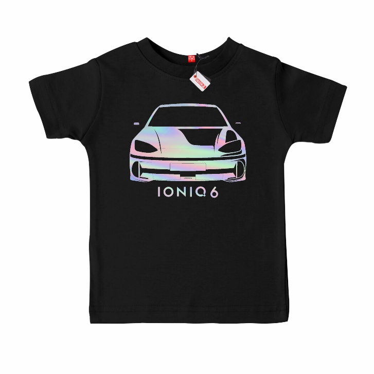 SAKAZUKI Kaos Baju T Shirt Distro Anak Gambar Mobil HYUNDAI IONIQ 6 Face Otomotif