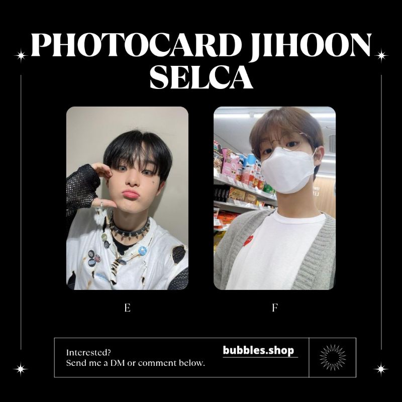 PHOTOCARD UNOFFICIAL JIHOON STRAYKIDS SELCA