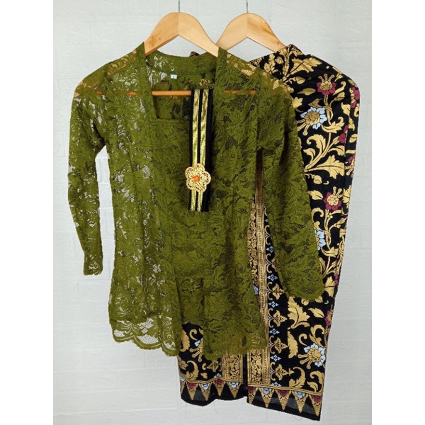 Set Kebaya Kebaya Modern Kebaya Brukat Bali Atasan Kebaya Lengan Panjang Brukat Kebaya Bali Kutu Baru Murah Grosir