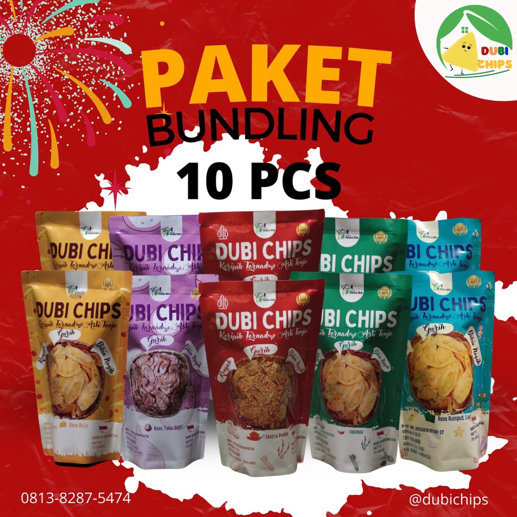 

PAKET BUNDLING 10 PCS - DUBI CHIPS ALL VARIAN