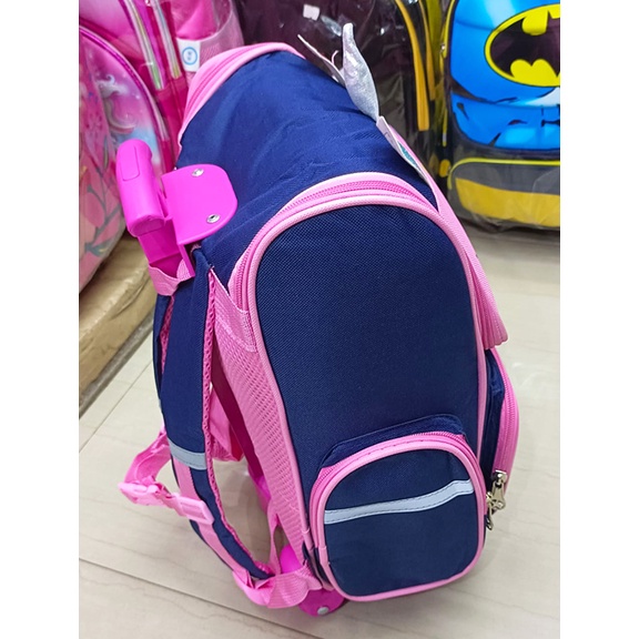 TROLLEY DORONG TAS ANAK SEKOLAH PEREMPUAN TK / SD 14&quot; UKURAN SEDANG PANDA UNICORN KUDA PONY KANVAS 14inch IMPORT