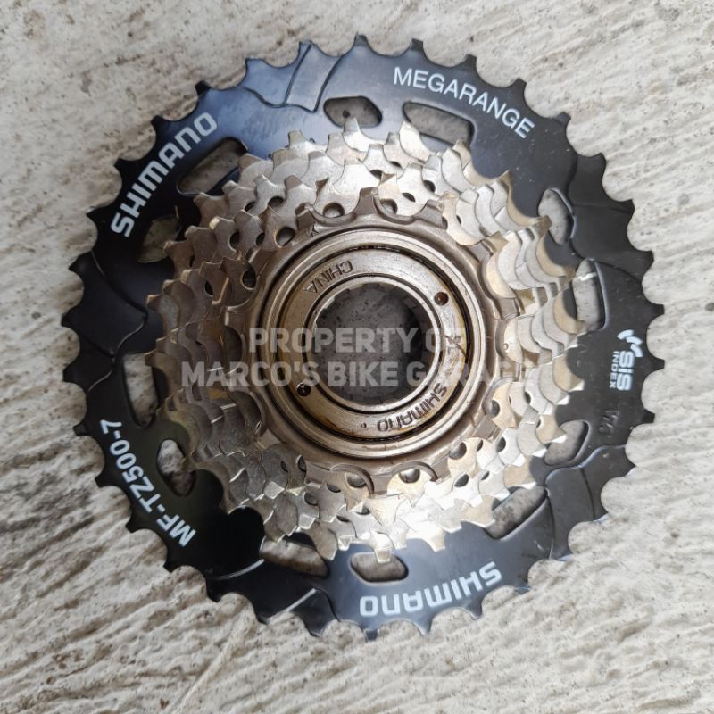 Sprocker Ulir Shimano 7 speed original - sprocket 7 speed - sprocket shimano 7 - gear 7 - sprocket m