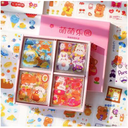Stiker 100 Lembar Tempelan DIY Kartun Waterproof
