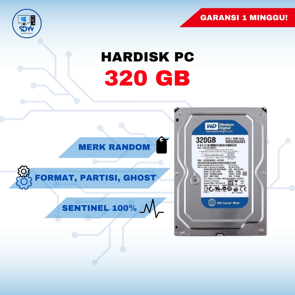 Hardisk PC 320 GB 100%