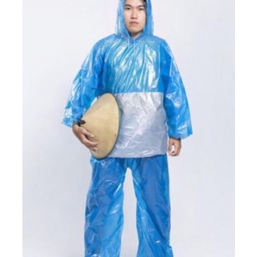 * NCC * Elephant Jas Hujan Plastik Sekali Pakai HDPE Ekonomis Kualitas Super Emergency Raincoat