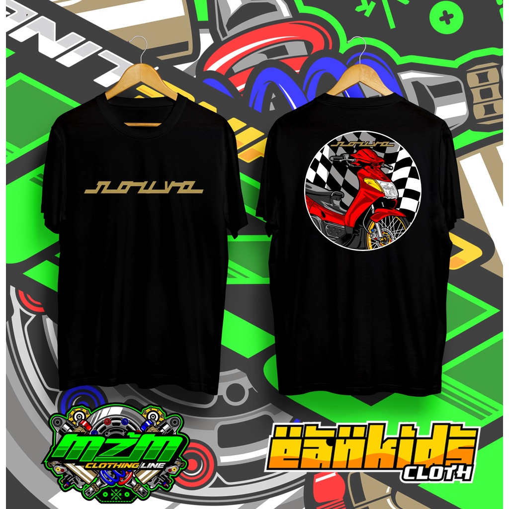 Kaos Pria Distro/Kaos Pria Yamaha Nouvo Lele Automatic Red/kaos motor nouvo/yamaha nouvo lovers/kaos