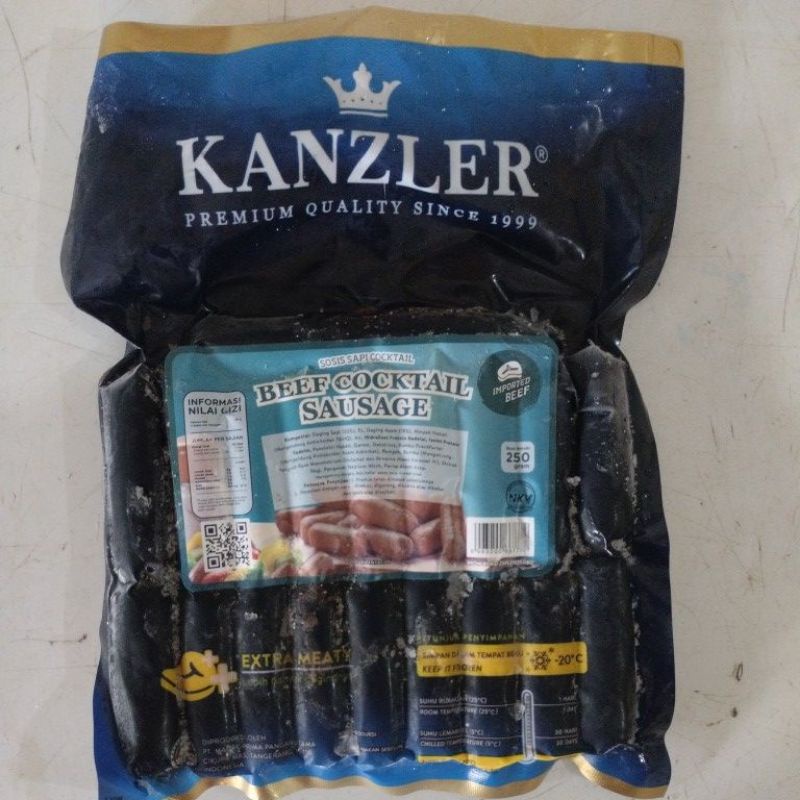 

Sosis Kanzler Beef Cocktail Sausage 250 gr