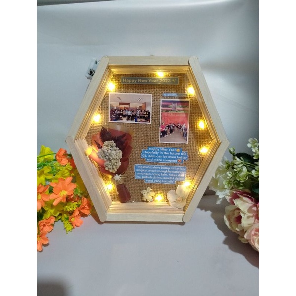 Hexagonal Frame/Hiasan/KadoUnik