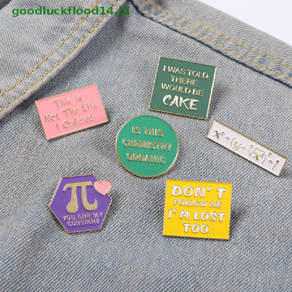 [GOOGFOUR] Social Anxiety Introvert Chemical Science Lover Bros Tas Topi Kerah Pin Lencana [TOP]