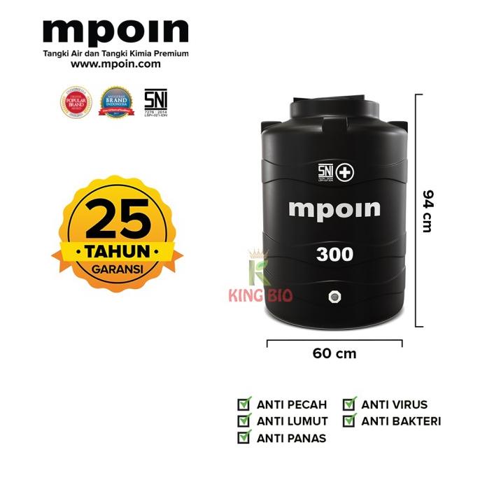 Tangki Air MPOIN PLUS 300 Liter WAVE | Toren Air | Tandon Air