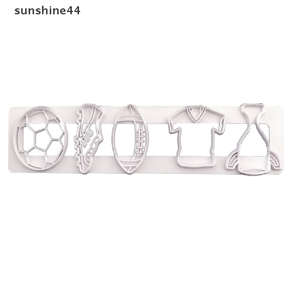 Sunshine Football Sport Cookie Cutter DIY Alat Kue Dunia Kup Kue Football Cookie Biskuit Embos Fondant Clay Pring Cetakan.