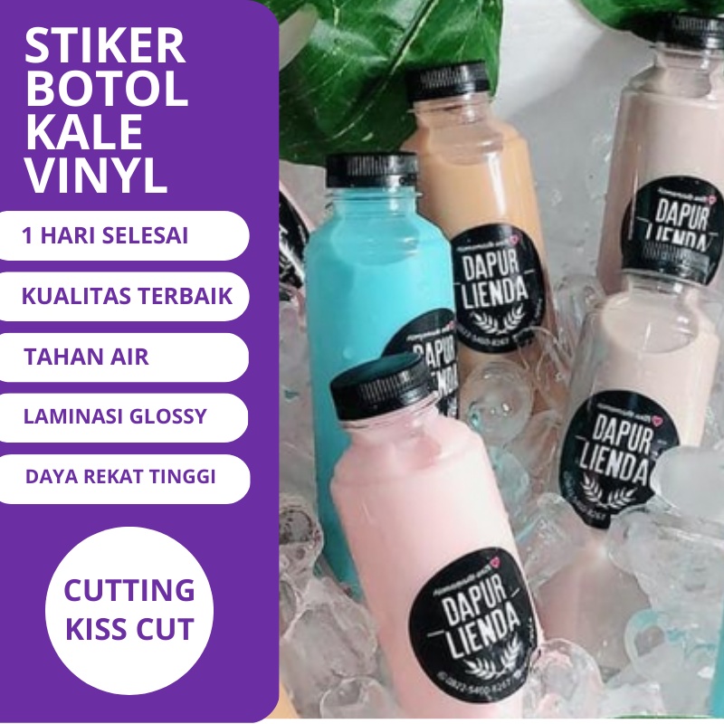 

Stiker Botol Kaleng Label Kemasan Bahan Vinyl Transparant Tahan Air dan Beku