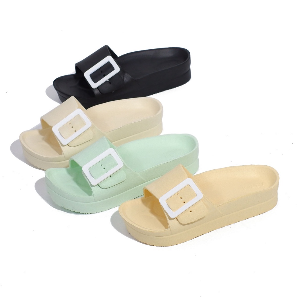Sandal slop import cewek sendal wanita model selop higheel korea phylon 318M B 36-41