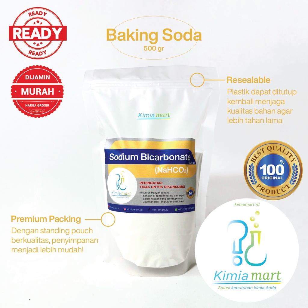 Jual Baking Soda Soda Kue Sodium Bicarbonate 500 Gr Pembersih Kerak Shopee Indonesia