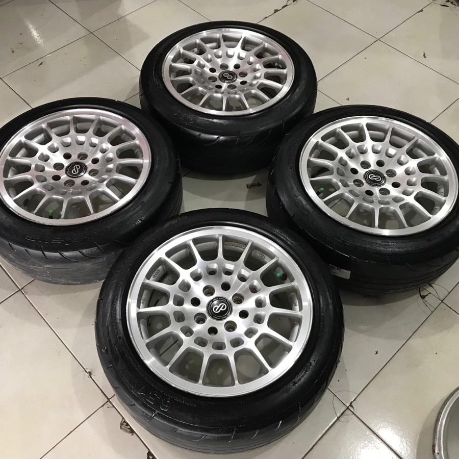 Velg Mobil Bekas Racing Ring 15 Baut 4 ENKEI R15X7 8X100-114,3 ET38