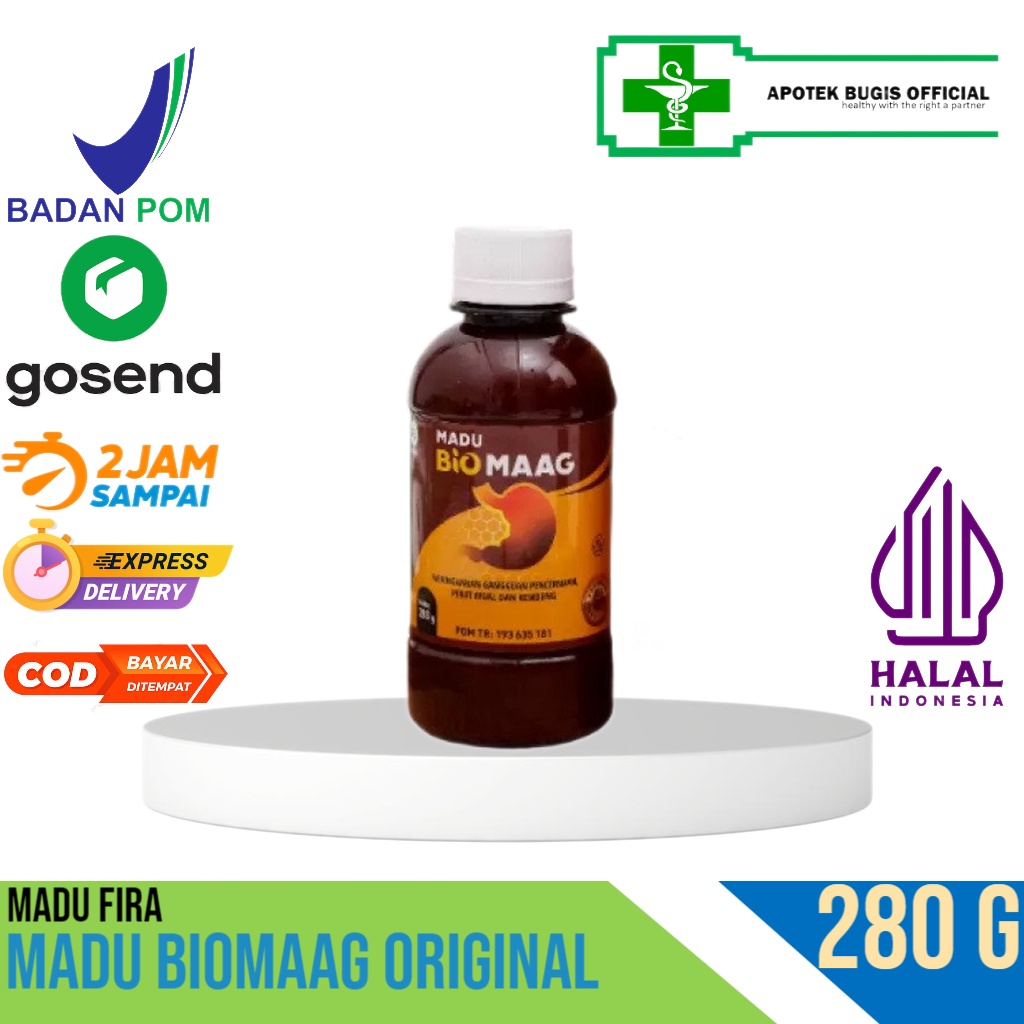 Madu Biomaag Original Madu Bio Maag untuk Asam Lambung Asli Obat Maag kronis, Asam Lambung, 280gram