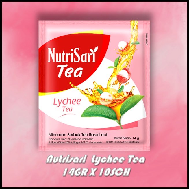 

Nutrisari Lychee Tea 14GR X 10SCH