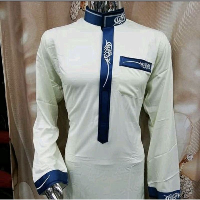 Gamis pria dewasa adem | Jubah gamis Haramain Mesir Original | Gamis Haramain Mesir | Daffa Haramain