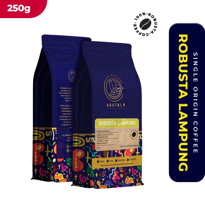 

ARUTALA Kopi Lampung Robusta Coffee 250 gram - Giling Halus