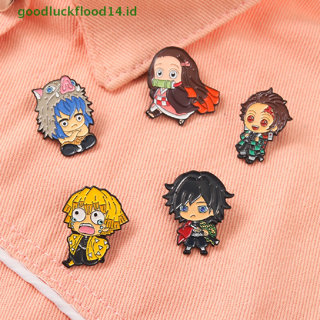 [GOOGFOUR] Kartun Anime Enamel Pin Tetesan Minyak Bros Pin Denim Hadiah Pakaian Decor [TOP]